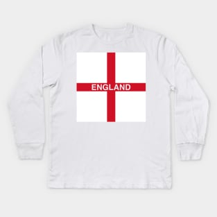 England St George Banner Kids Long Sleeve T-Shirt